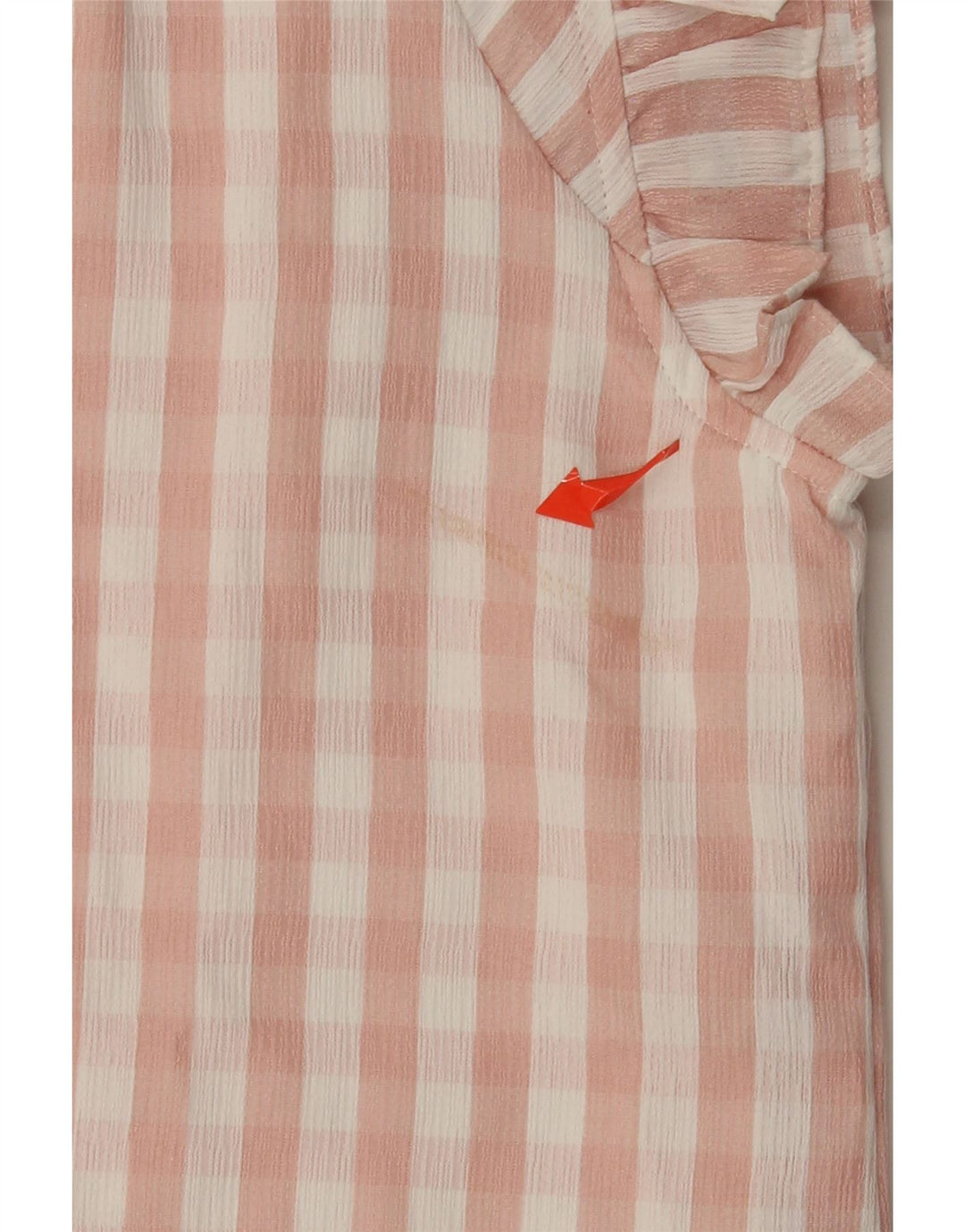 DKNY Damen-Etuikleid, EU 42, großes rosafarbenes Gingham-Polyester