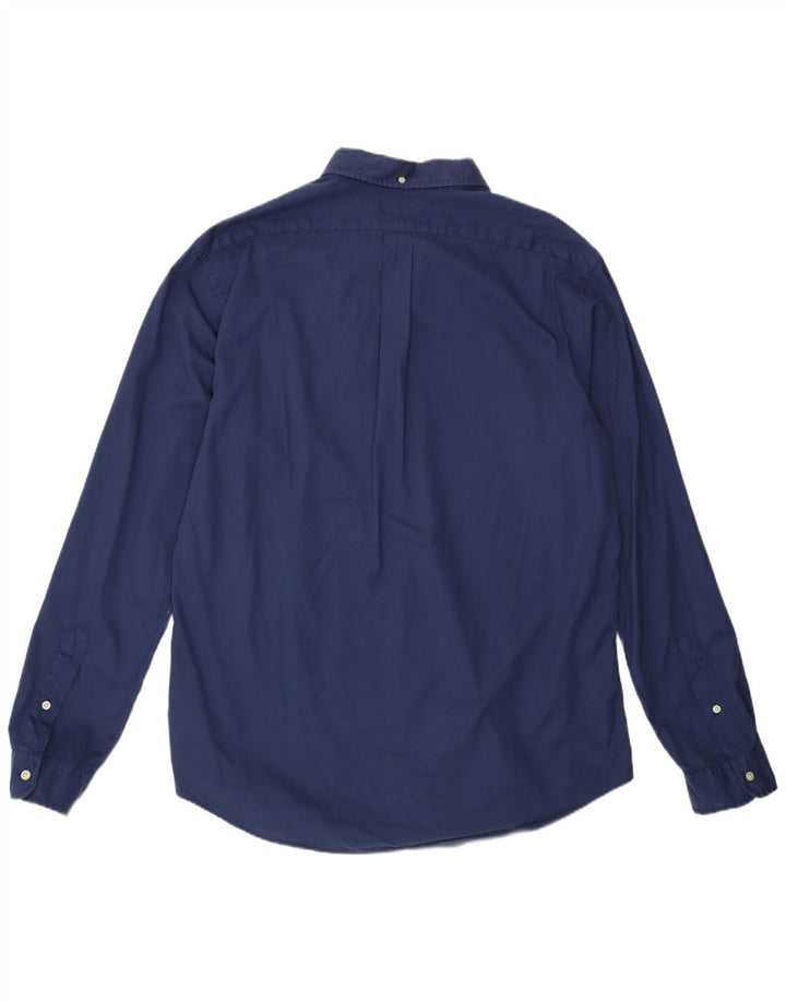 Ralph Lauren Herren Slim Fit Hemd XL Marineblau Baumwolle