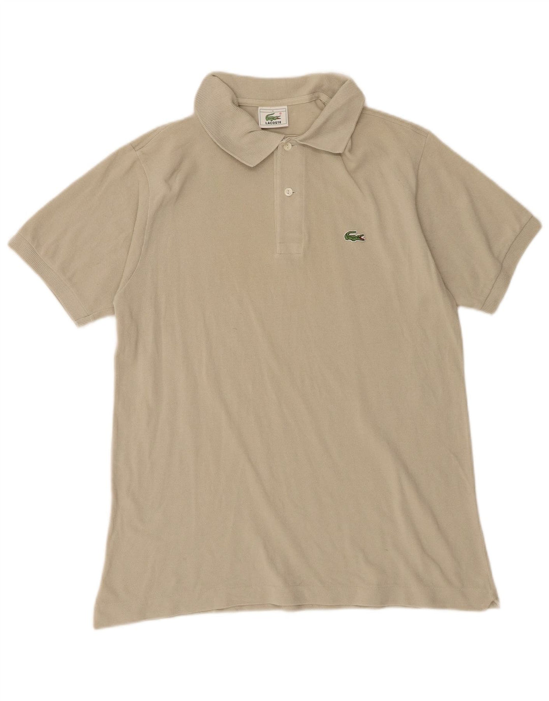 Lacoste Herren-Poloshirt, Größe 4, mittelgrüne Baumwolle