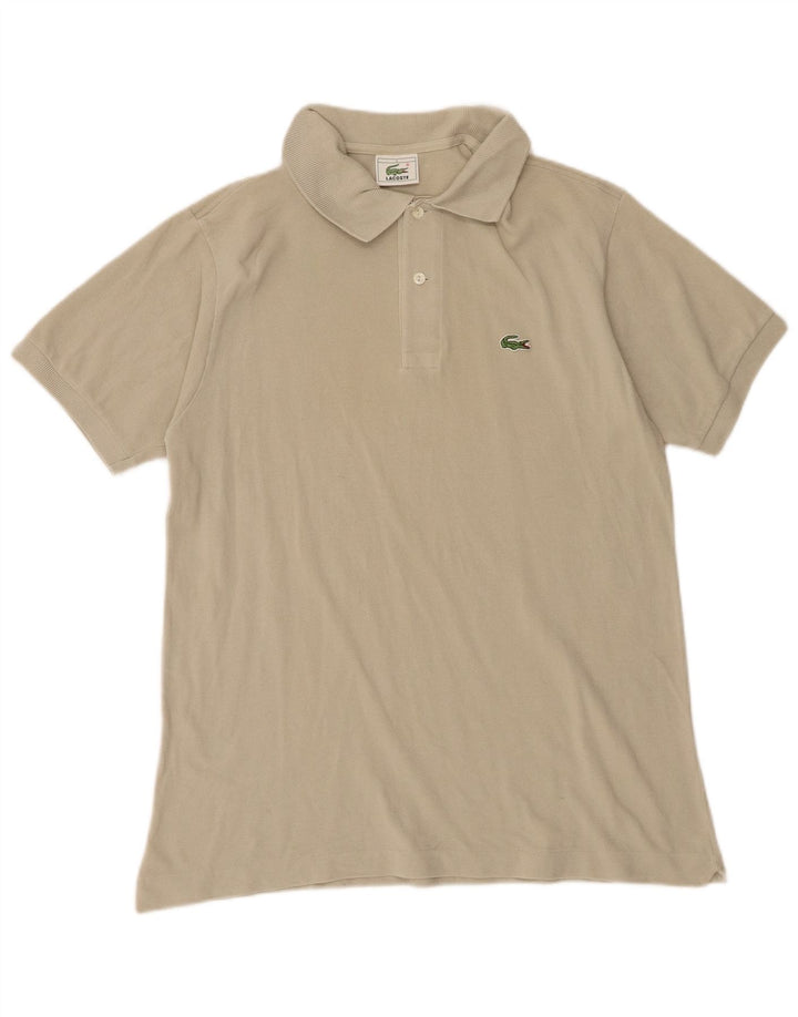Lacoste Herren-Poloshirt, Größe 4, mittelgrüne Baumwolle