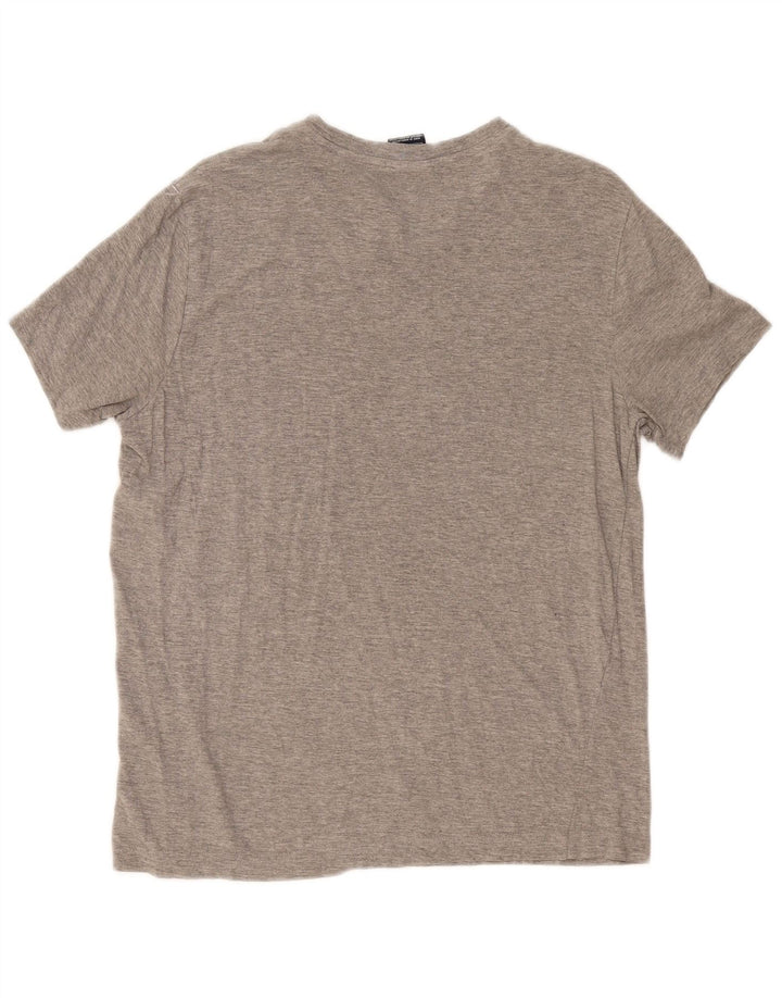 Champion Herren Grafik-T-Shirt-Oberteil Mittelgrau