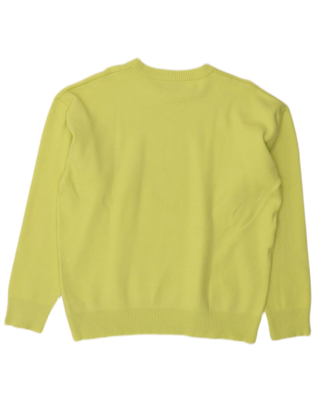 Zara Herren-Pullover mit U-Boot-Ausschnitt, groß, grüne Viskose