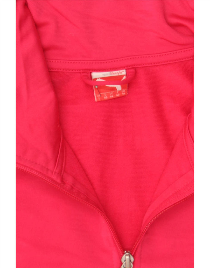 PUMA Womens Tracksuit Top Jacket UK 14 Medium Pink Polyester Vintage Puma and Second-Hand Puma from Messina Hembry 