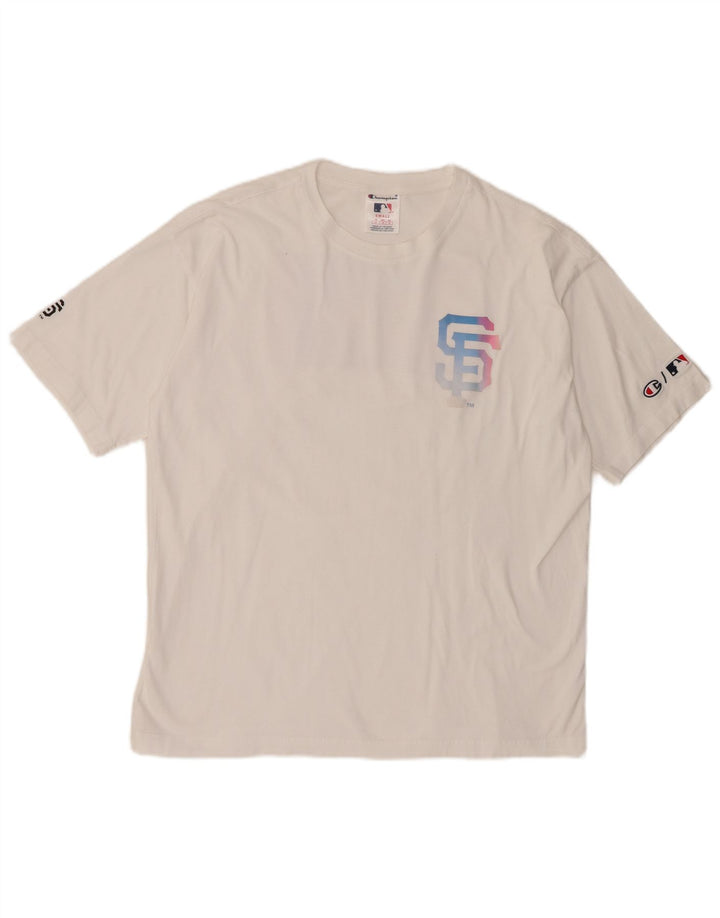 Champion Herren-T-Shirt „San Francisco“ mit Grafik, Größe S, Weiß