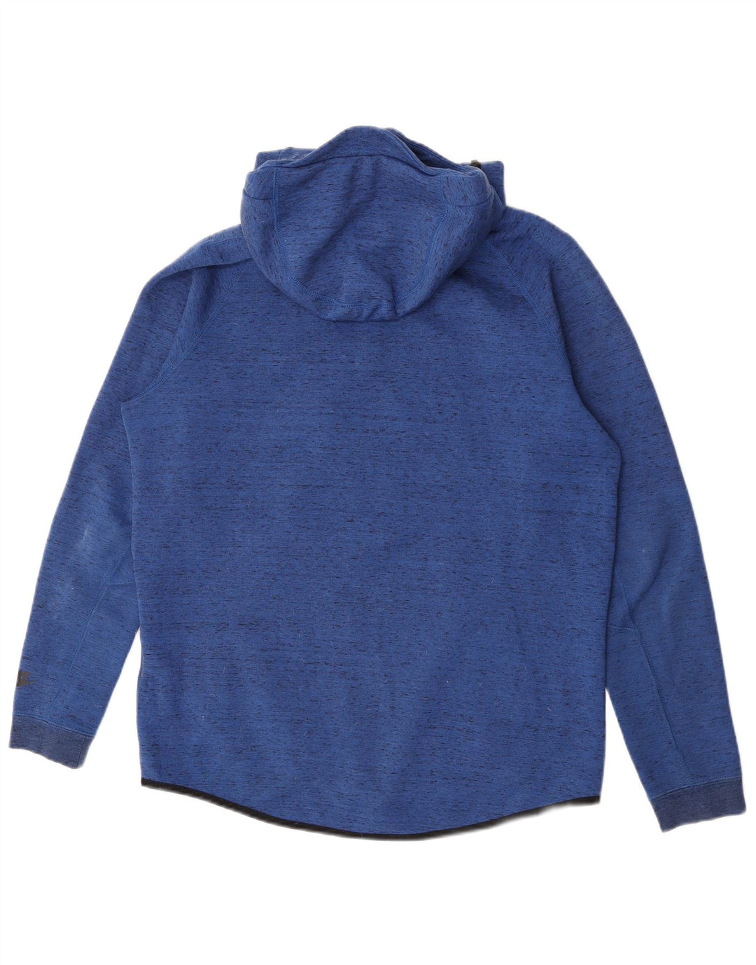 Nike Herren-Kapuzenpullover mit Reißverschluss, mittelblau gefleckte Baumwolle