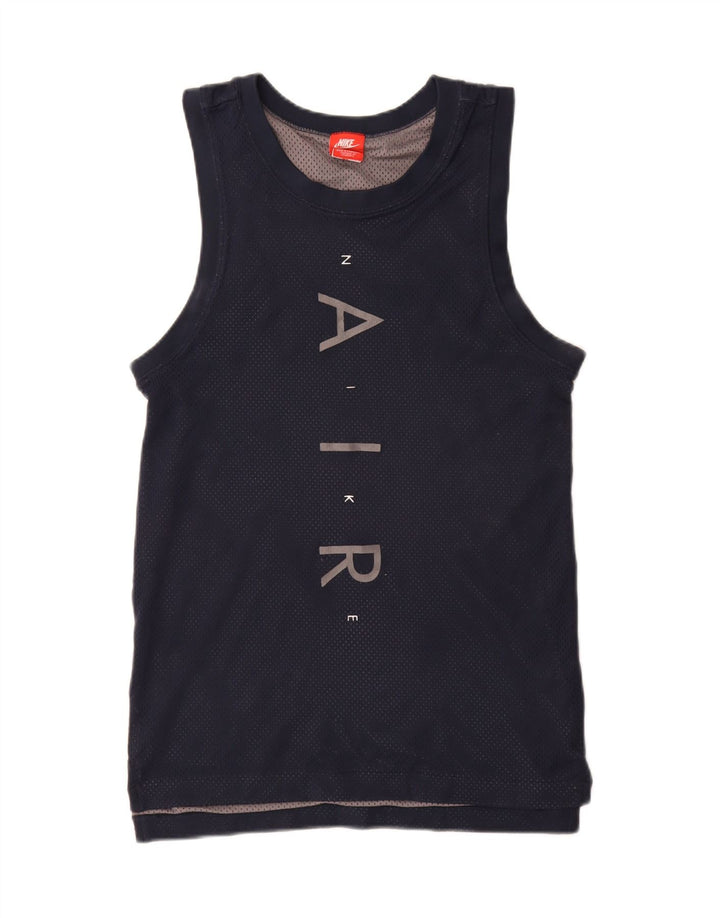 Nike Herren Grafik-Weste Top Small Marineblau Polyester