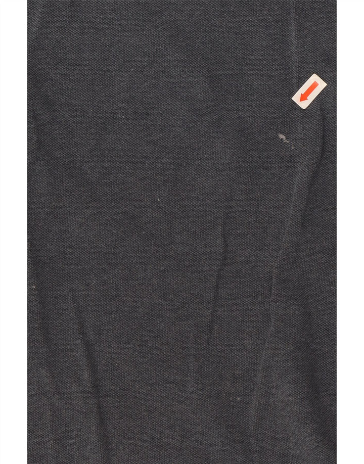 Kappa Herren Langarm-Poloshirt, große graue Baumwolle