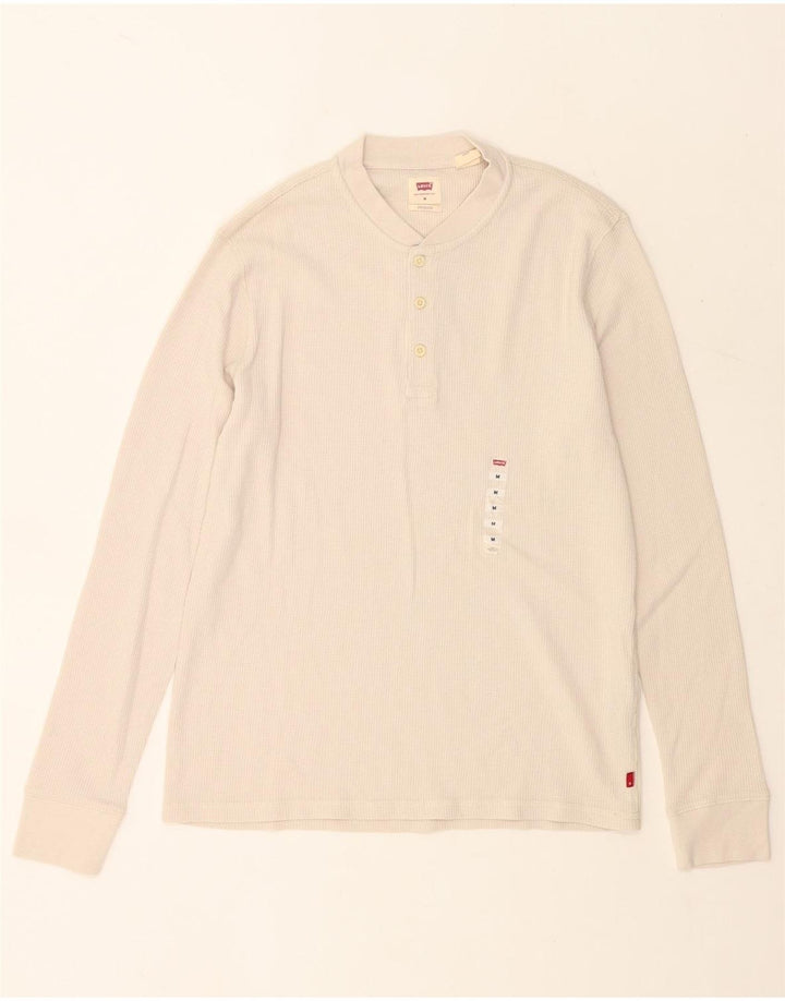 Levi's Herren-Standard-Oberteil, langärmelig, mittelbeige Baumwolle
