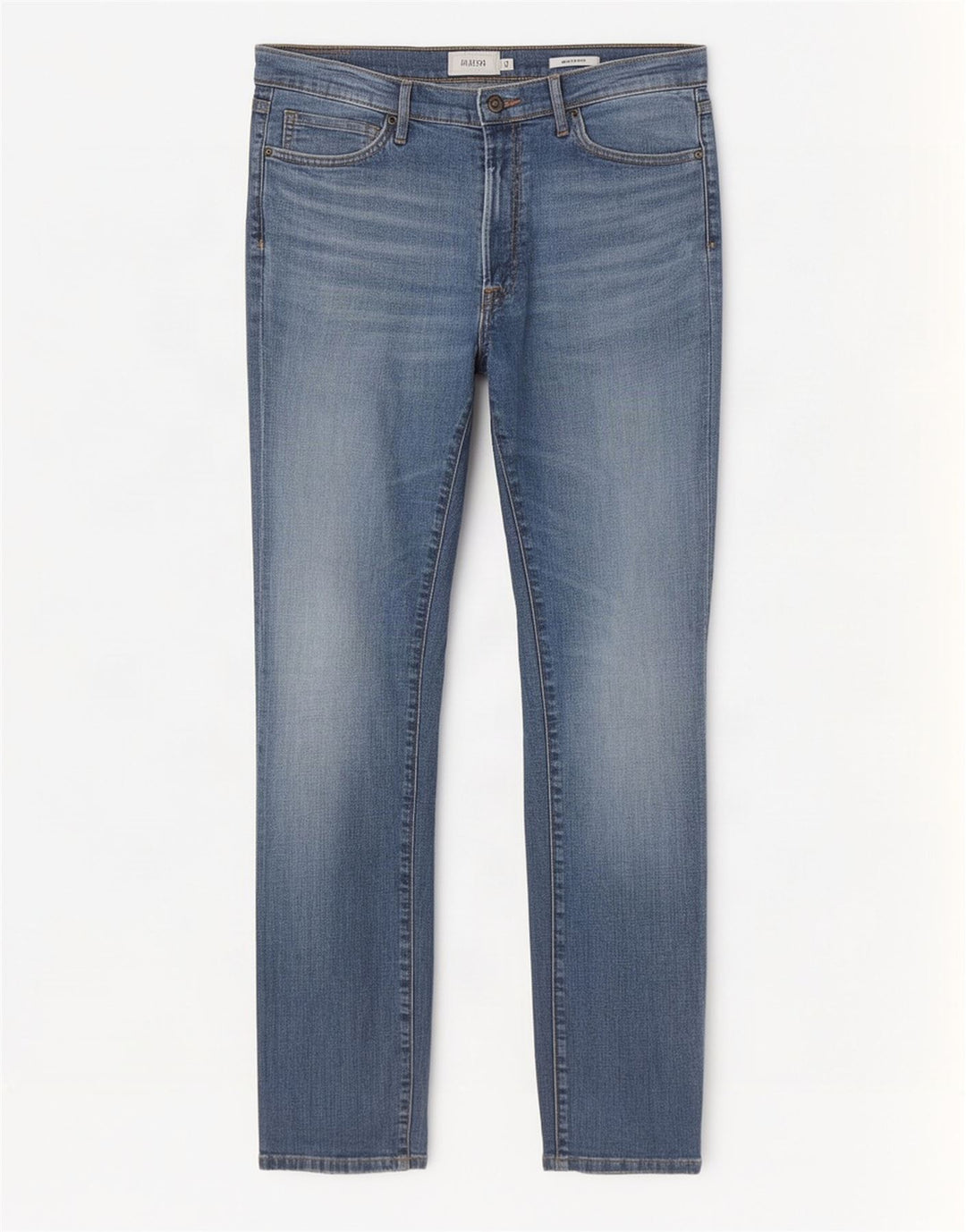 Marks & Spencer Herren Straight Jeans W36 L33 Blaue Baumwolle