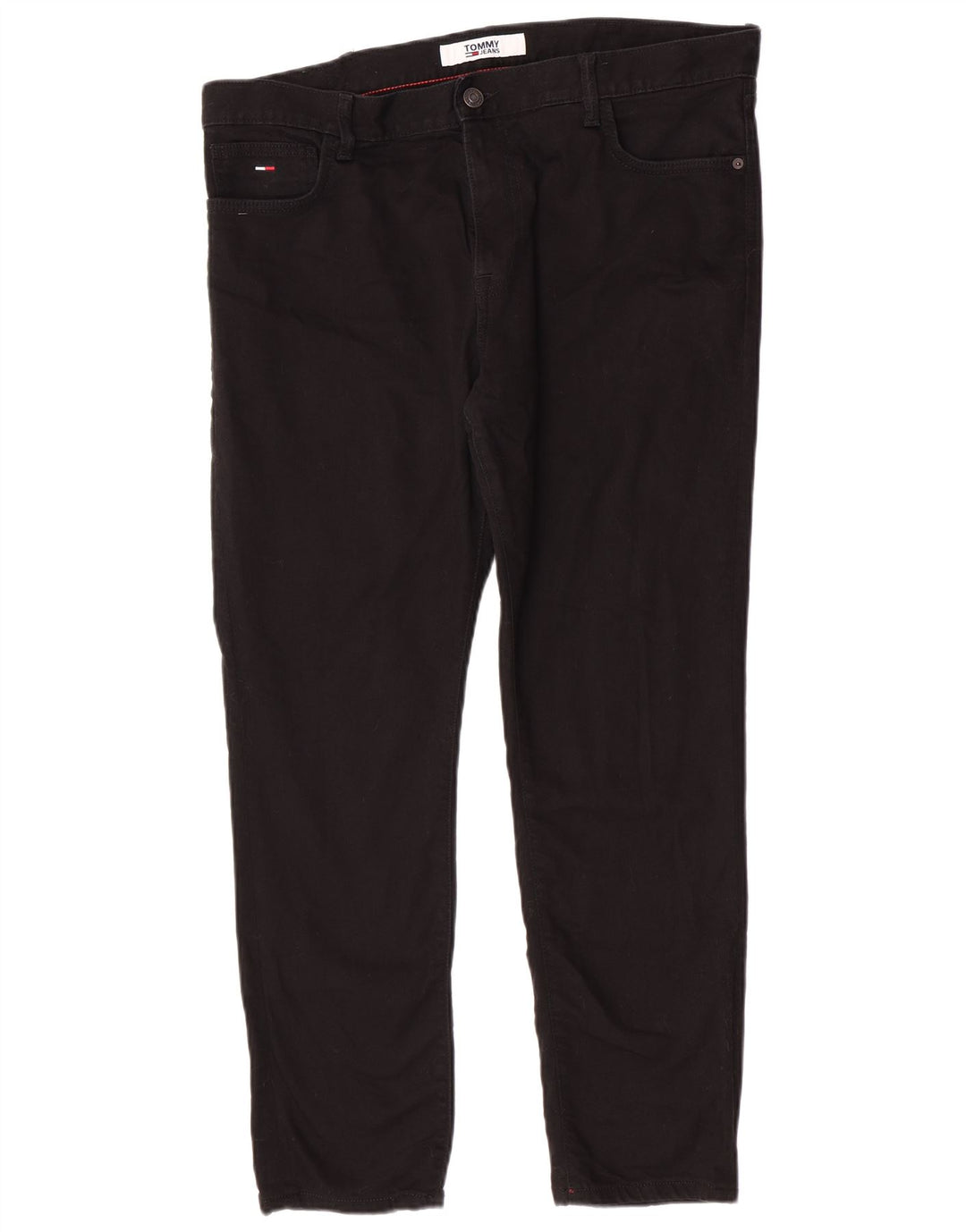 Tommy Hilfiger Herren Slim Jeans W38 L30 Schwarz Baumwolle