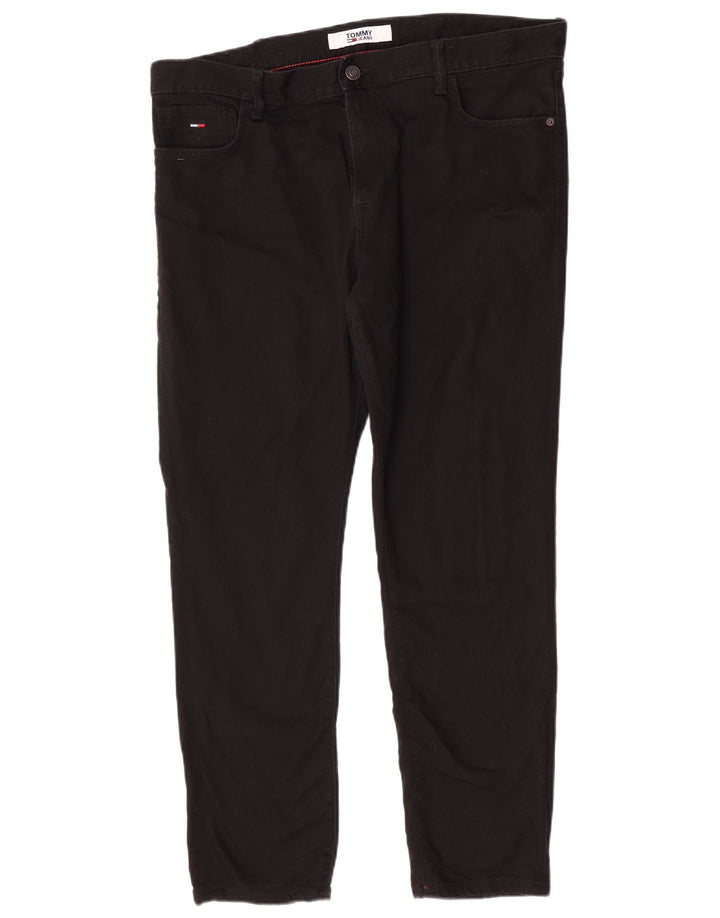 Tommy Hilfiger Herren Slim Jeans W38 L30 Schwarz Baumwolle