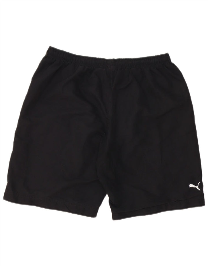 Puma Herren-Badeshorts, groß, aus schwarzem Polyester