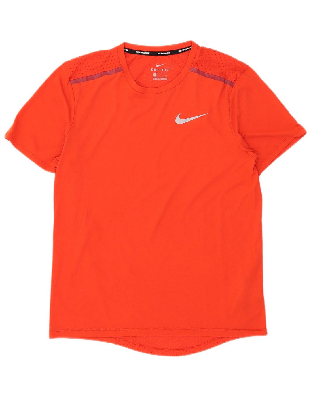 Nike Herren Dri Fit T-Shirt Top Small Rot Polyester