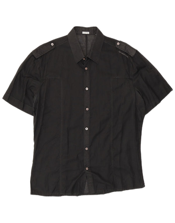 Energie Mens Short Sleeve Military Shirt XL Black