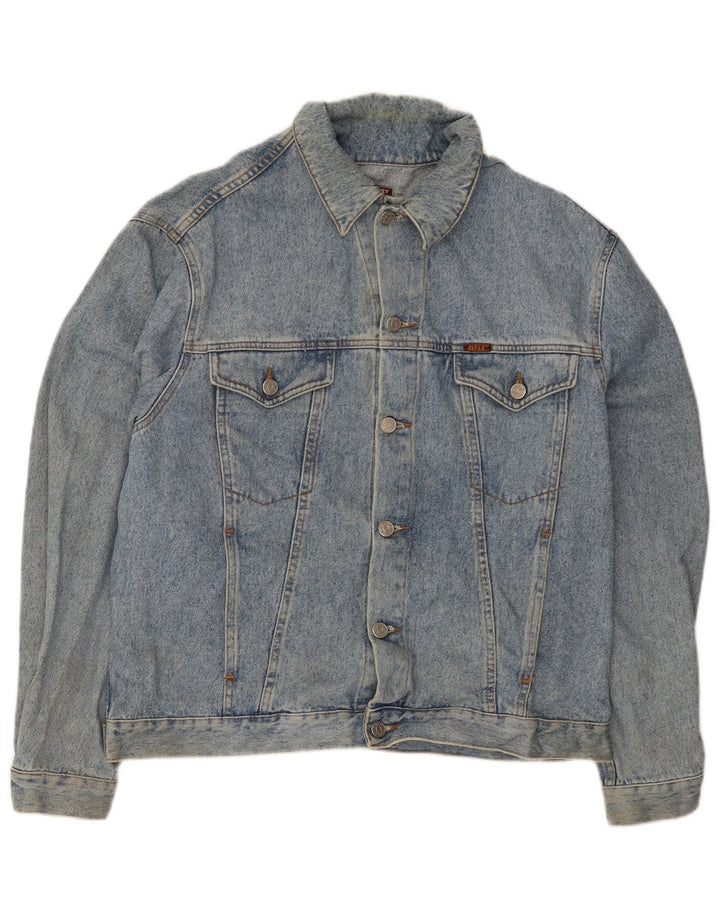 Rifle Herren Jeansjacke UK 38 Mittelblaue Baumwolle