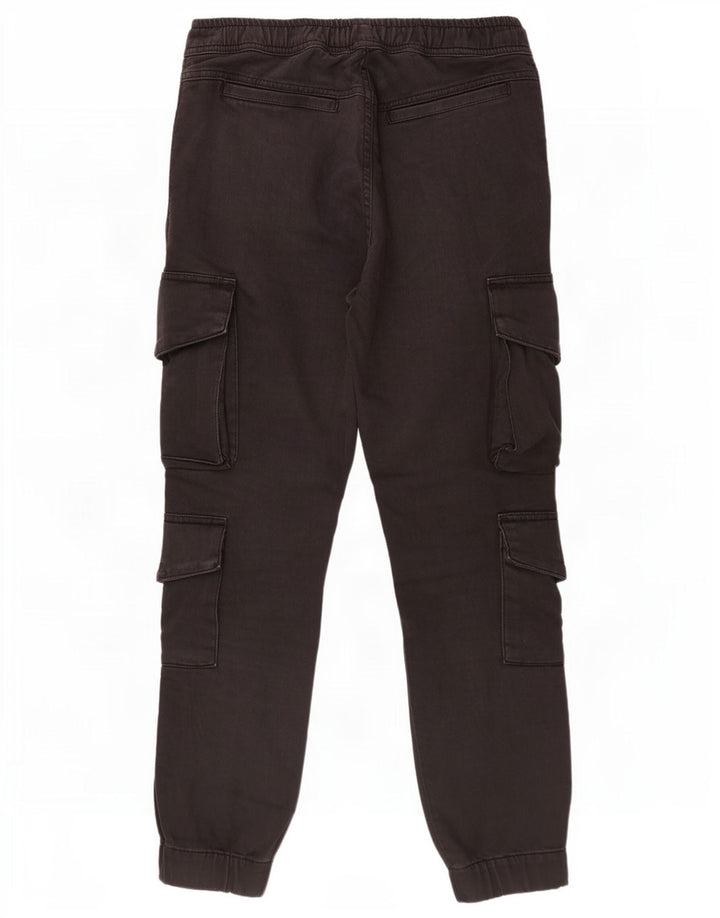 Zara Herren-Jogger-Cargohose, Größe M, W31, L28, Schwarz
