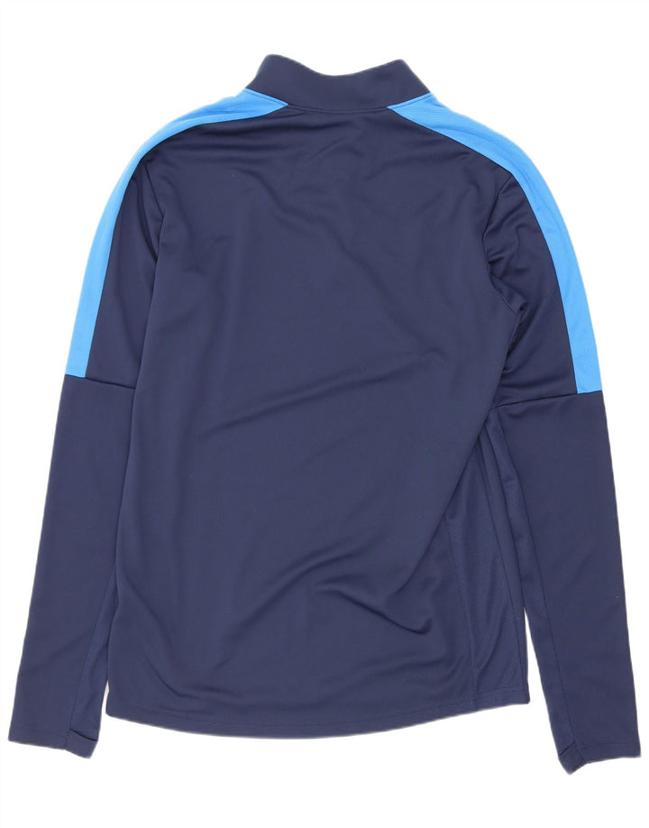 Nike Herren-Dri-Fit-Oberteil mit Reißverschluss, langärmelig, Größe S, Marineblau, Farbblock