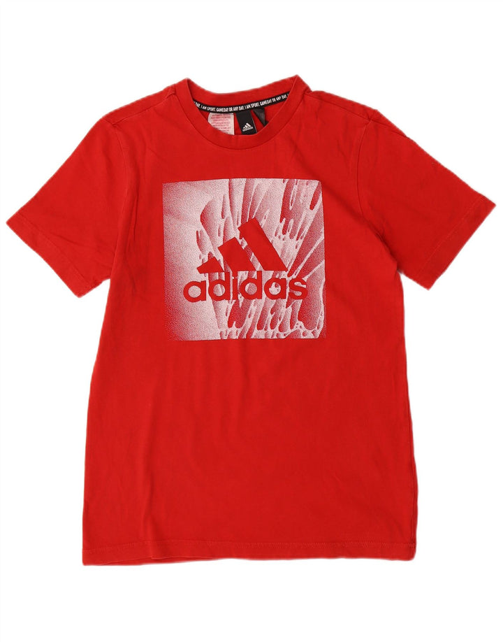 ADIDAS Jungen Grafik T-Shirt Top 13-14 Jahre Rot