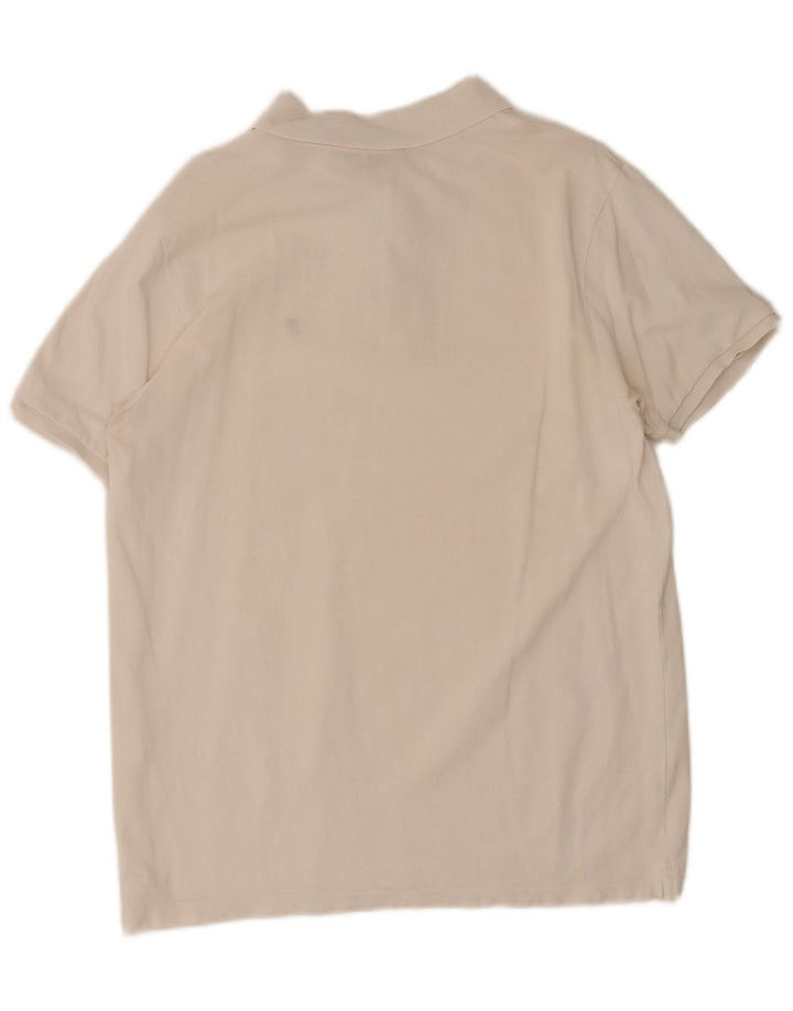 Rifle Herren-Poloshirt XL aus weißer Baumwolle