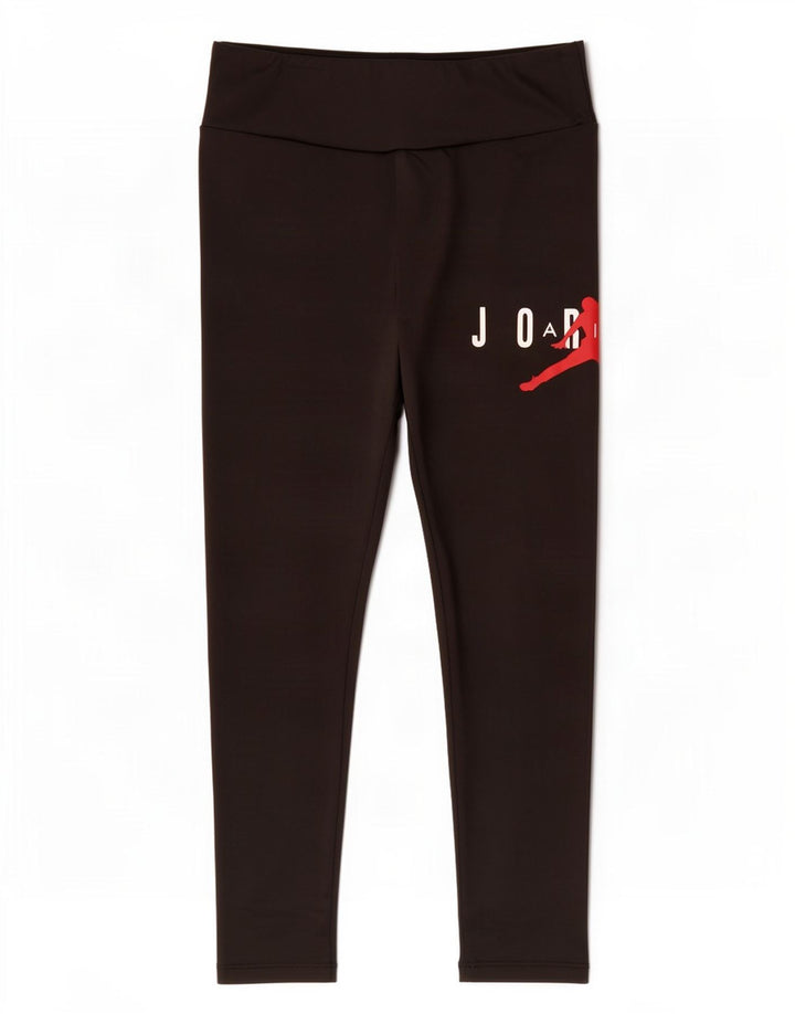 Jordan Mädchen-Leggings mit Grafik, 10–11 Jahre, mittleres schwarzes Polyester