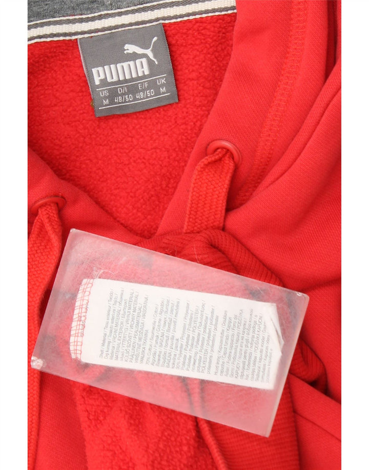 Puma Herren Kapuzenpullover aus mittelroter Baumwolle