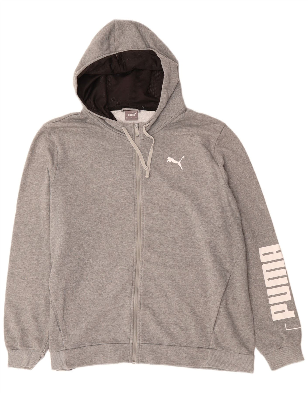PUMA Herren Graphic Zip Hoodie Pullover 2XL Grau Baumwolle
