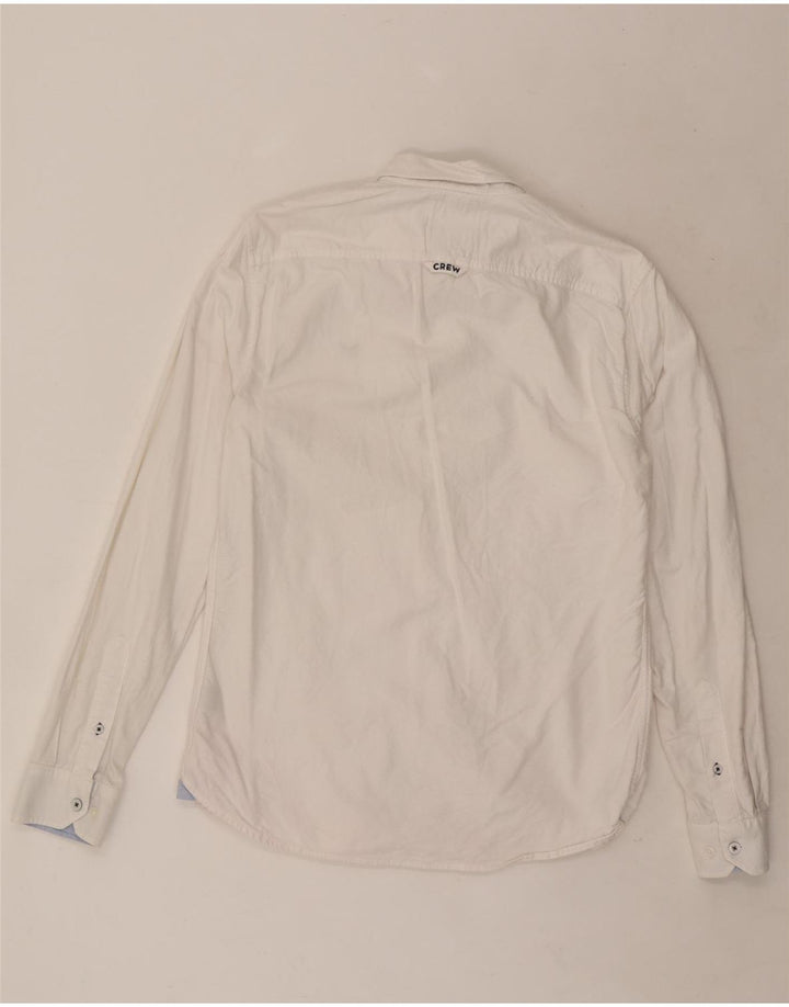 Crew Clothing Herren-Slim-Fit-Hemd, Größe S, weiße Baumwolle
