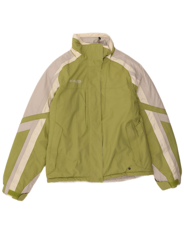 Columbia Windjacke für Mädchen, 15–16 Jahre, grünes Colourblock-Nylon