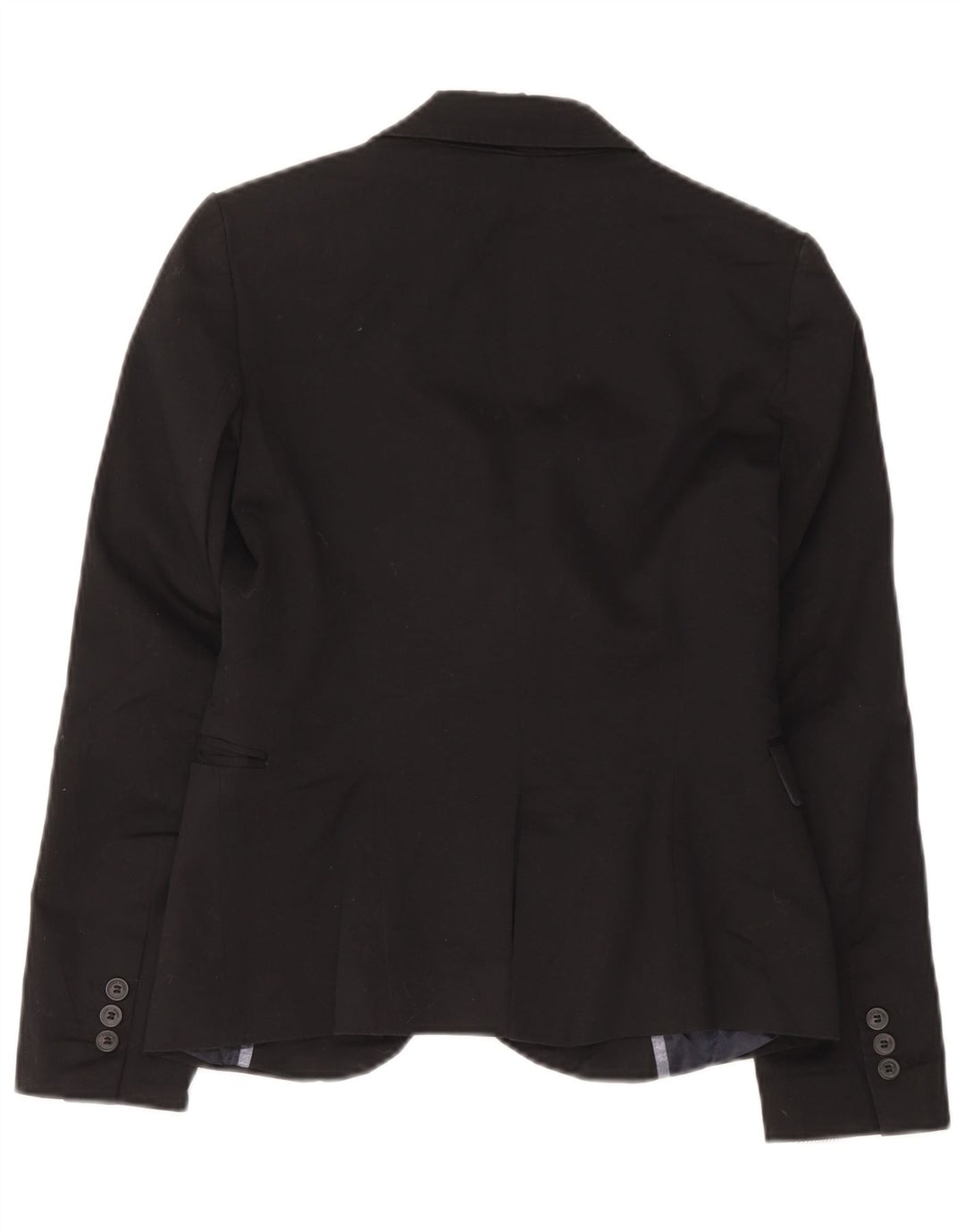 Zara Damen 1-Knopf-Blazerjacke UK 12 Mittelschwarz