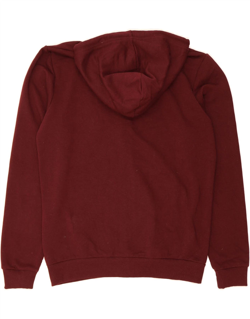 H&M Mens Zip Hoodie Sweater Medium Burgundy Cotton Vintage H&M and Second-Hand H&M from Messina Hembry 