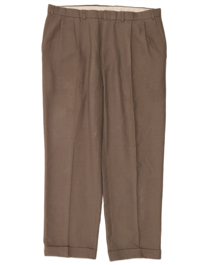 Marks & Spencer Herren St. Michael Pegged Freizeithose W38 L29 Braun