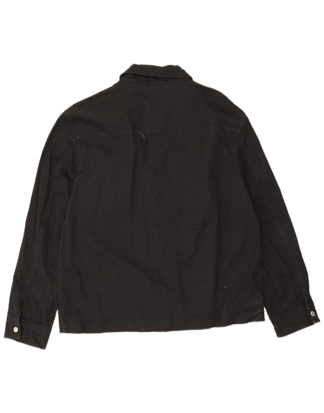 Zara Herren Bomberjacke UK 42 XL Schwarz Baumwolle