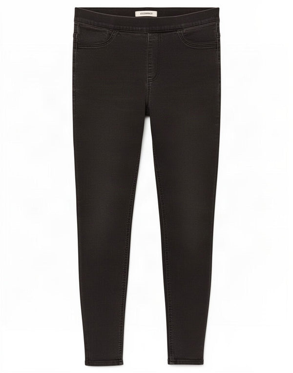 Marks & Spencer Damen Jegging-Jeans UK 12 Medium W30 L26 Schwarze Baumwolle