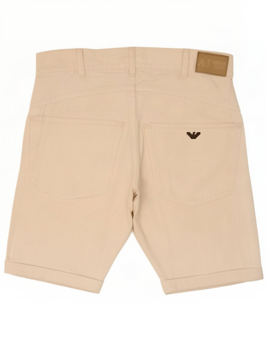 Armani Herren Jeansshorts Medium W30 Weiße Baumwolle