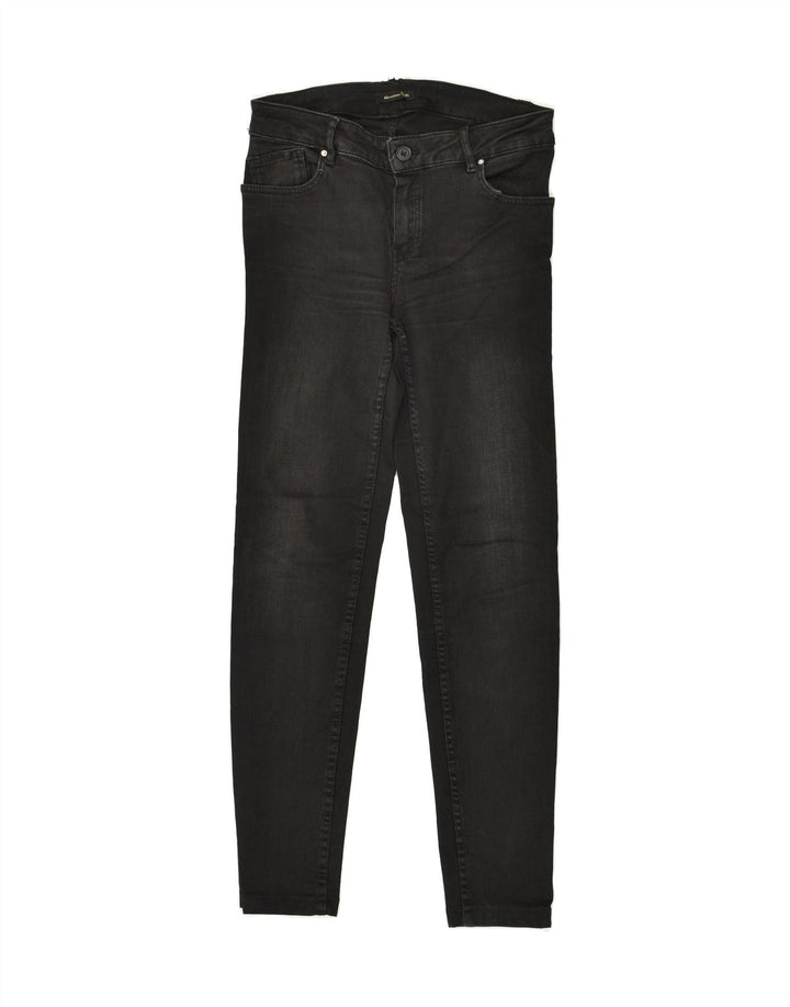 MASSIMO DUTTI Womens Skinny Jeans W28 L27 Black Cotton | Vintage Massimo Dutti | Thrift | Second-Hand Massimo Dutti | Used Clothing | Messina Hembry 