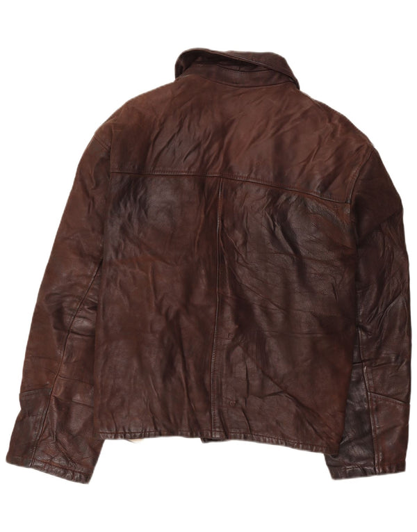 Legendäre Jacke 1957 Herren Lederjacke UK 40 Large Braun