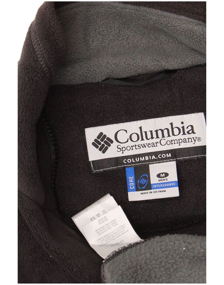 COLUMBIA Herren Interchange Fleecejacke UK 38 Mittelschwarz Farbblock