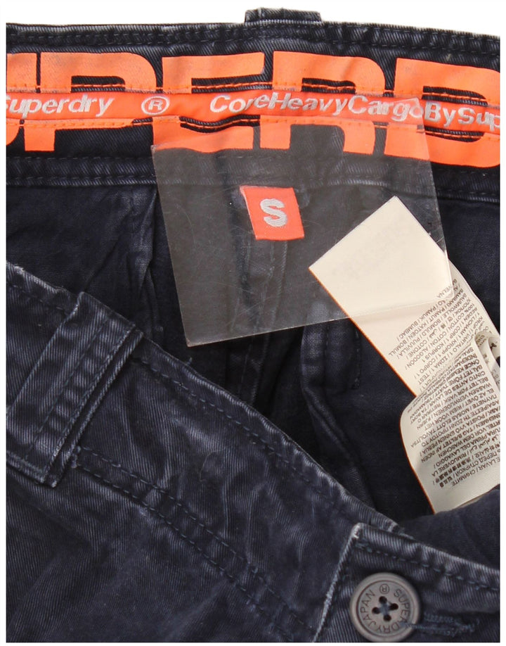SUPERDRY Herren-Cargo-Shorts, Größe S, Größe W29, Marineblau, Baumwolle