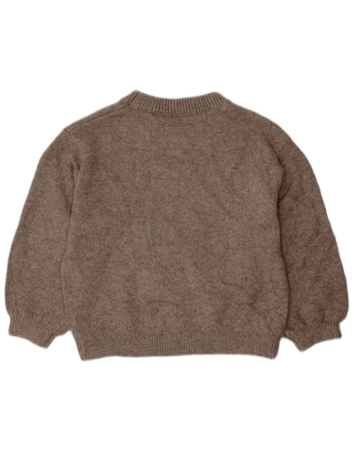ZARA Mädchen-Pullover mit Rundhalsausschnitt, 2–3 Jahre, Grau