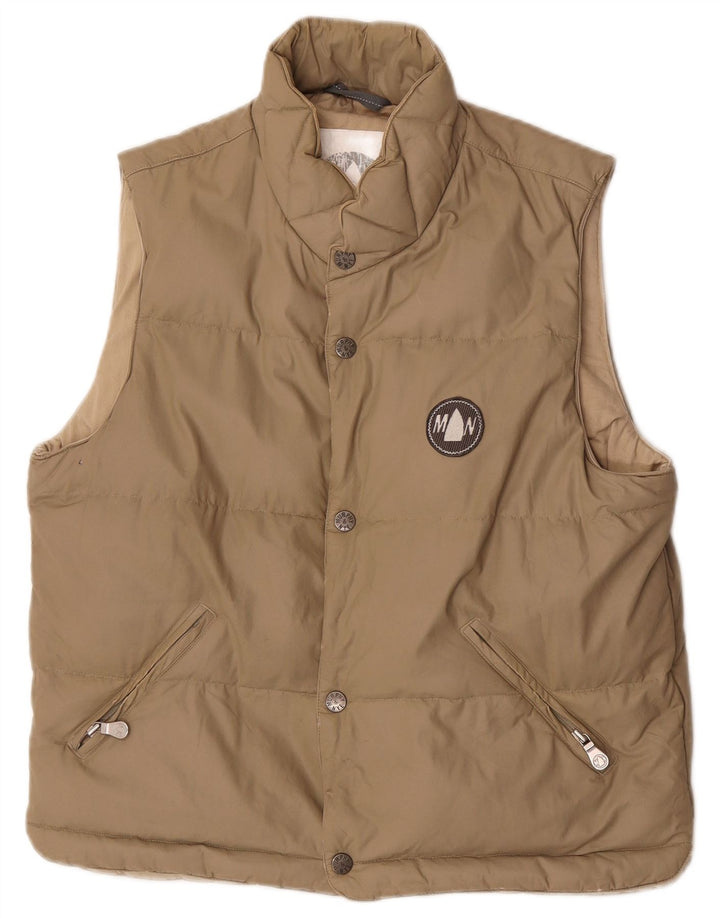 Murphy & Nye Herren Wattierte Weste UK 36 Small Beige Nylon