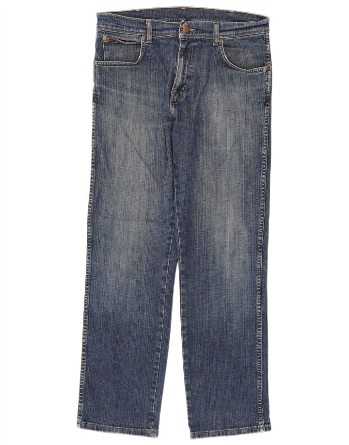 Wrangler Herren Straight Jeans W32 L30 Blau