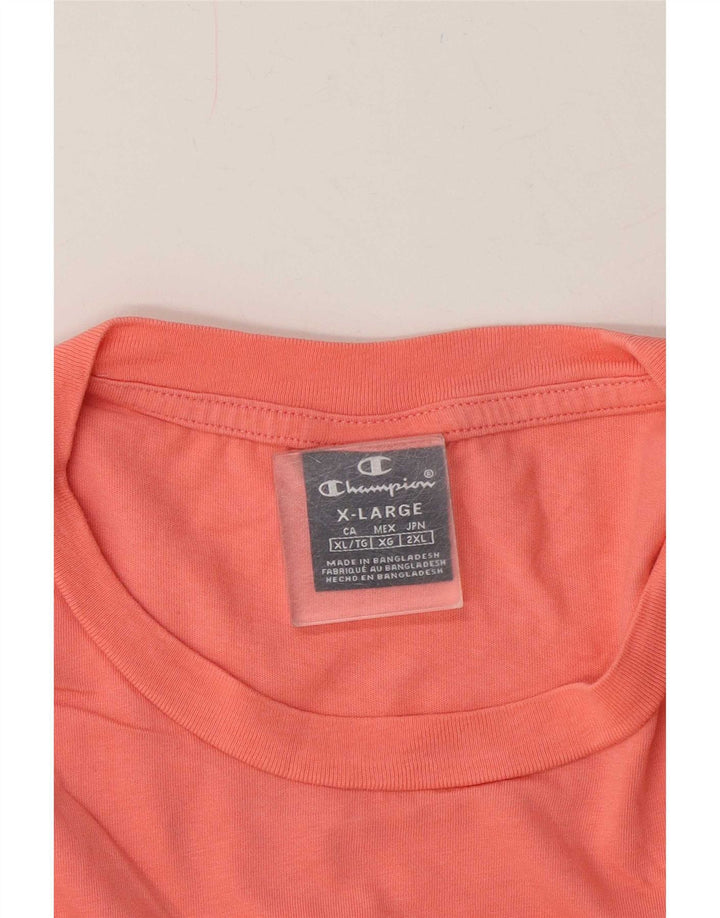 Champion Herren Grafik T-Shirt Top XL Pink