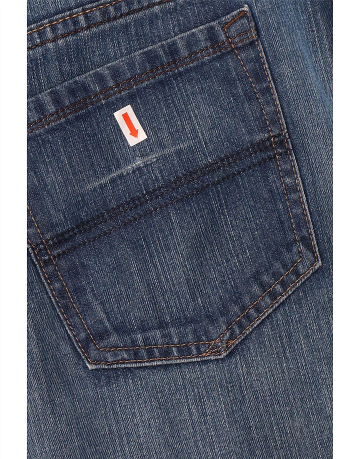 Marks & Spencer Herren Blue Harbor Straight Jeans W40 L29 Blaue Baumwolle