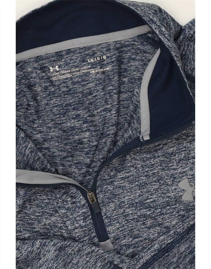 Under Armour Herren Heat Gear Pullover-Trainingsanzugoberteil, groß, blau meliert