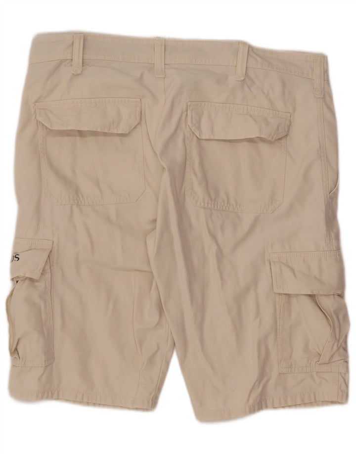 Asics Herren Cargo Shorts IT 56 3XL W40 Beige Baumwolle