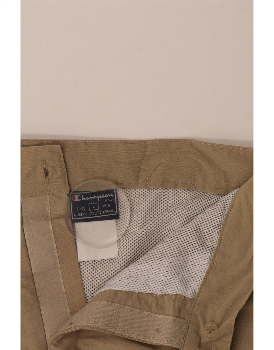 Champion Herren-Badeshorts, groß, beige gestreift
