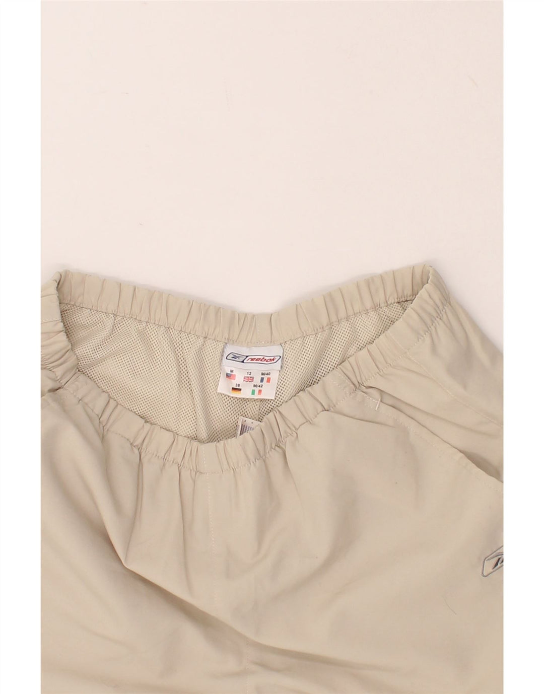 REEBOK Womens Tracksuit Trousers UK 12 Medium  Beige Polyester Vintage Reebok and Second-Hand Reebok from Messina Hembry 