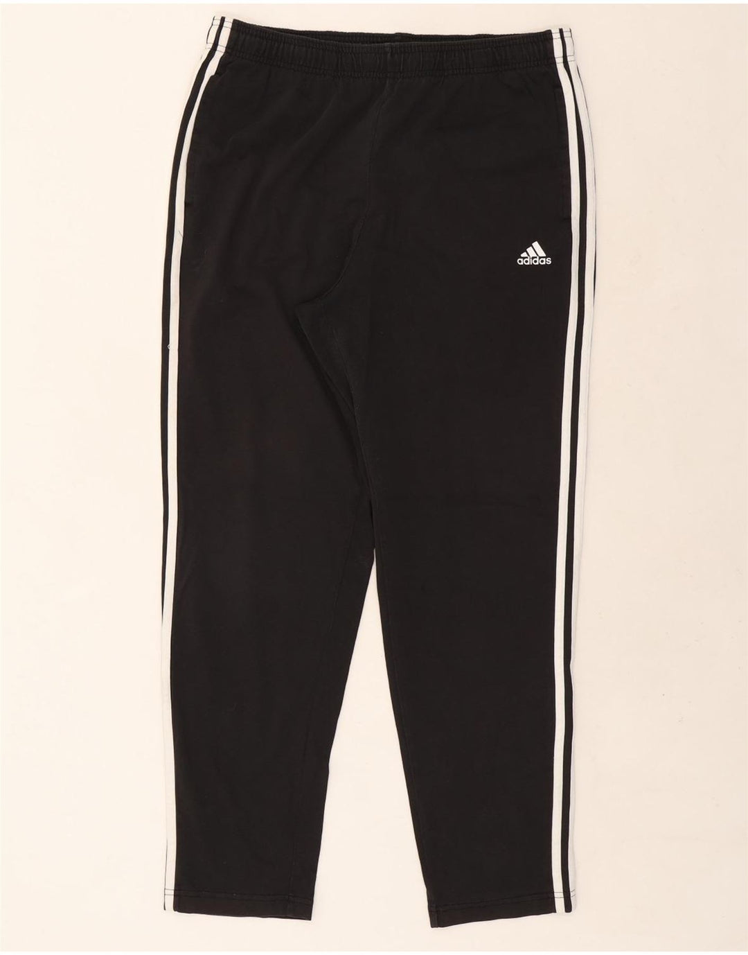 Adidas Herren-Trainingshose XL, schwarze Baumwolle