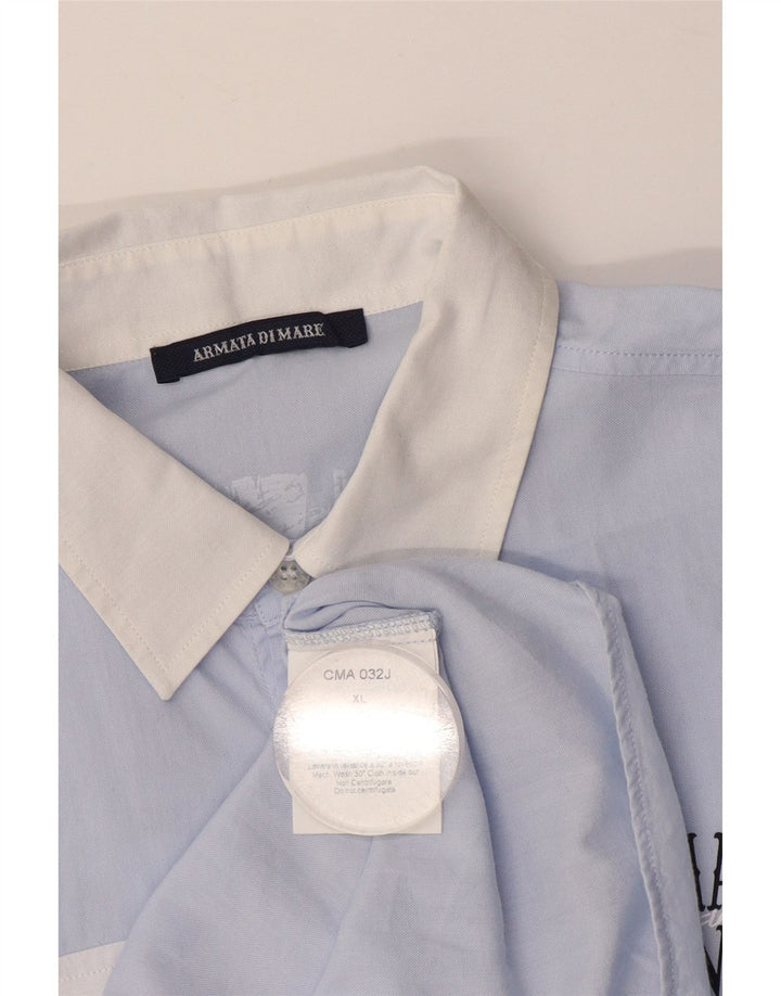 Armata Di Mare Jungen-Grafikhemd, 13–14 Jahre, XL, blaue Baumwolle