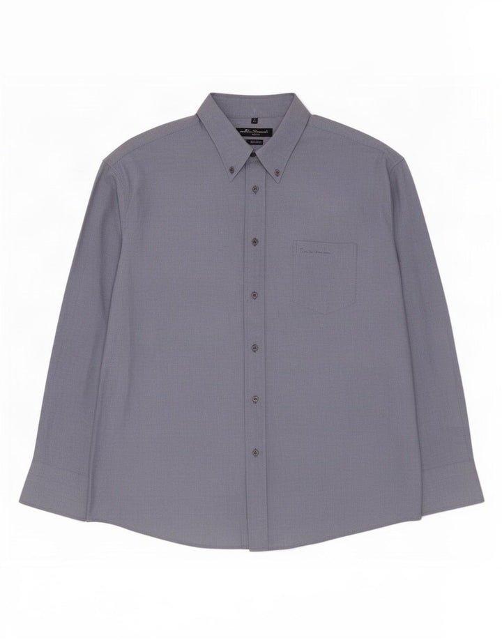 Ben Sherman Herren Oxford-Hemd 2XL Blaue Baumwolle